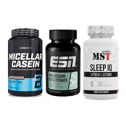 Schlaf & Erholung: BioTech Micella + ESN Magnesium + MST Sleep IQ – alle enthaltenen Artikel