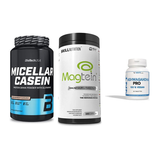 Schlaf & Erholung: BioTech Micella + Skill Nutrition + NNT Ashwagandha – alle enthaltenen Artikel