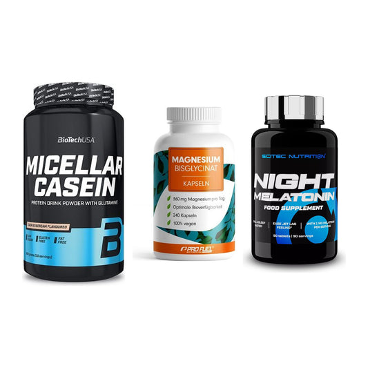 Schlaf & Erholung: BioTech Micella + ProFuel Magnesi + Scitec Night – alle enthaltenen Artikel