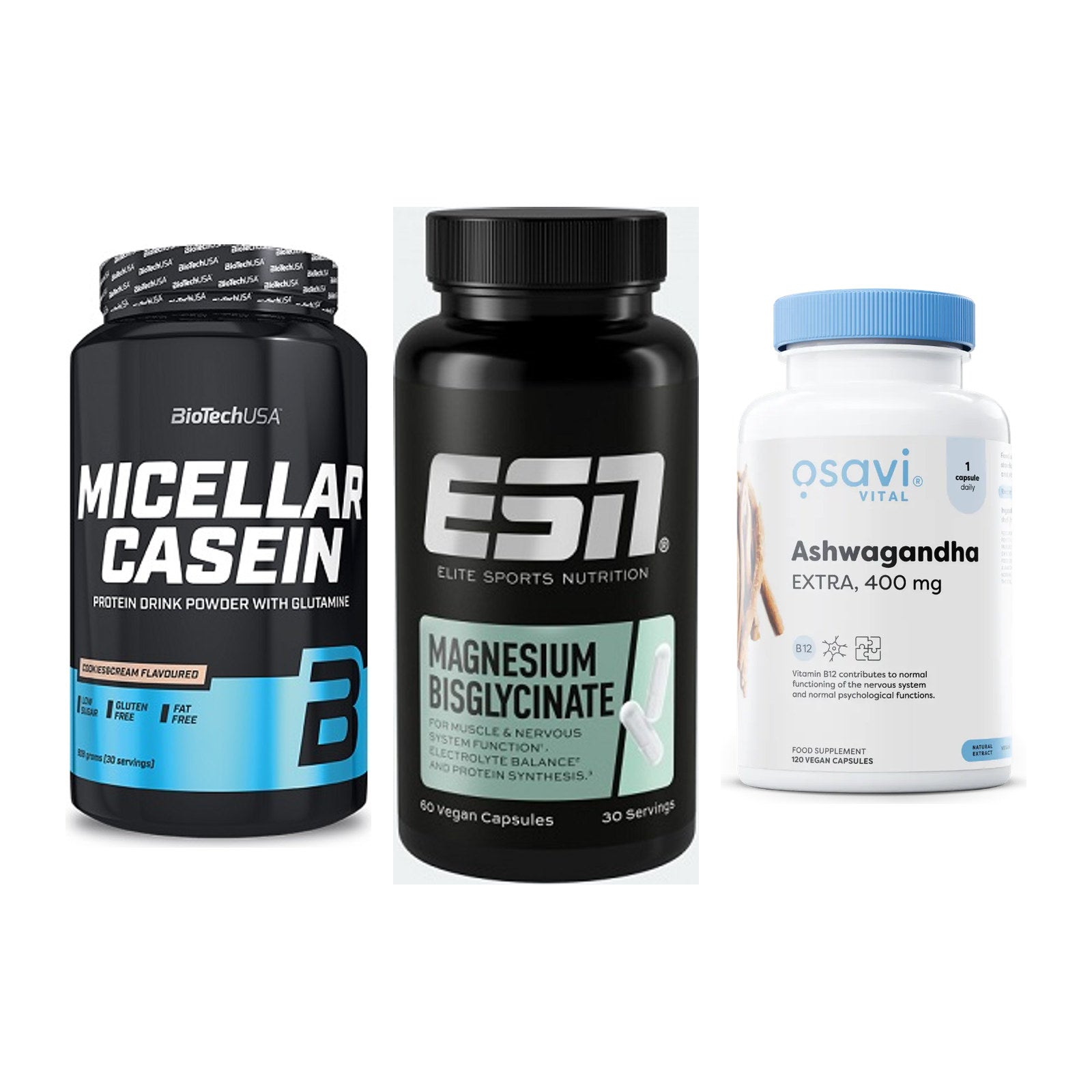 Schlaf & Erholung: BioTech Micella + ESN Magnesium + Osavi Ashwagand – alle enthaltenen Artikel