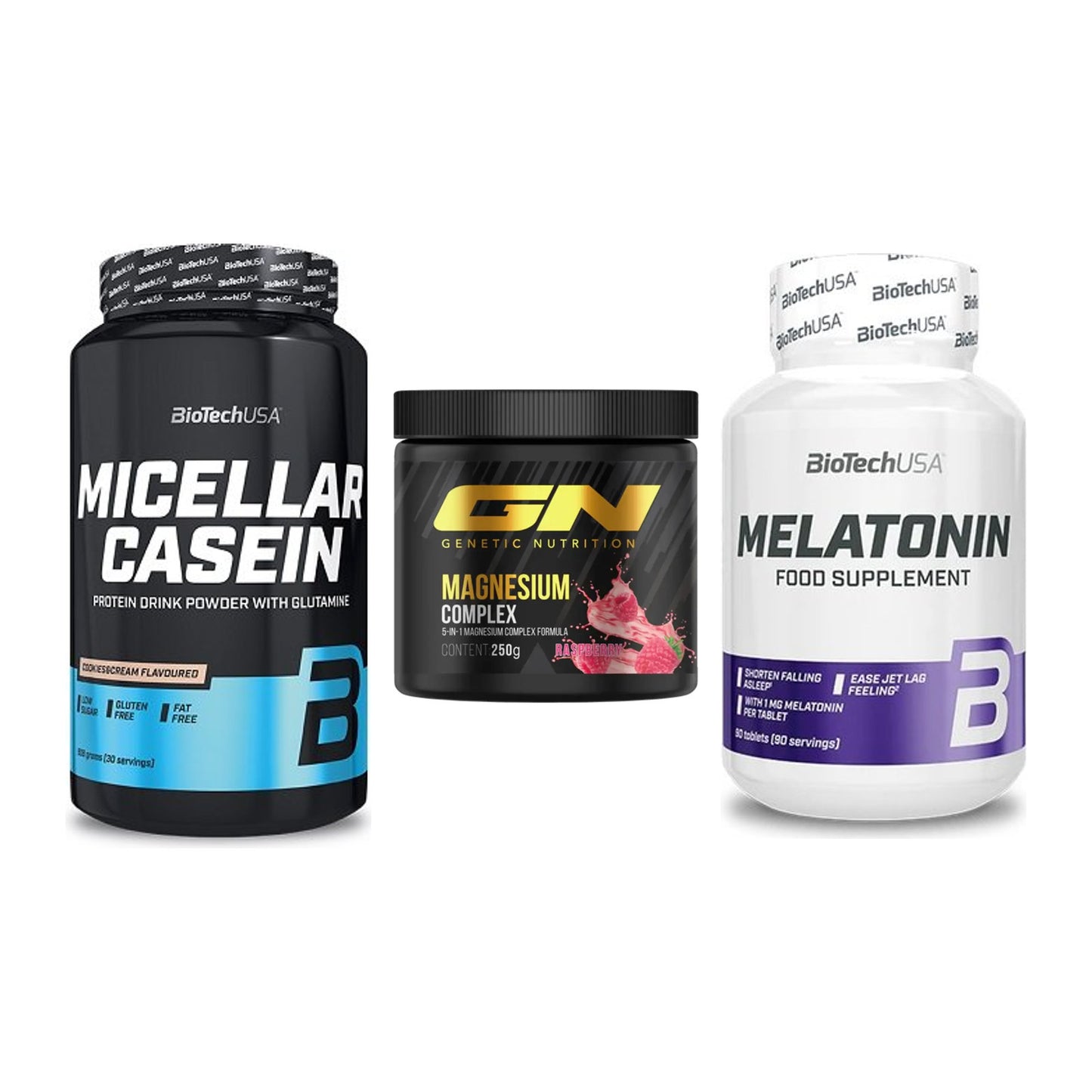 Schlaf & Erholung: BioTech Micella + GN Magnesium + BioTech Melaton – alle enthaltenen Artikel