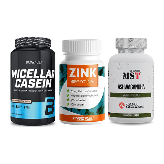 Schlaf & Erholung: BioTech Micella + ProFuel Zink + MST Ashwagandha – alle enthaltenen Artikel