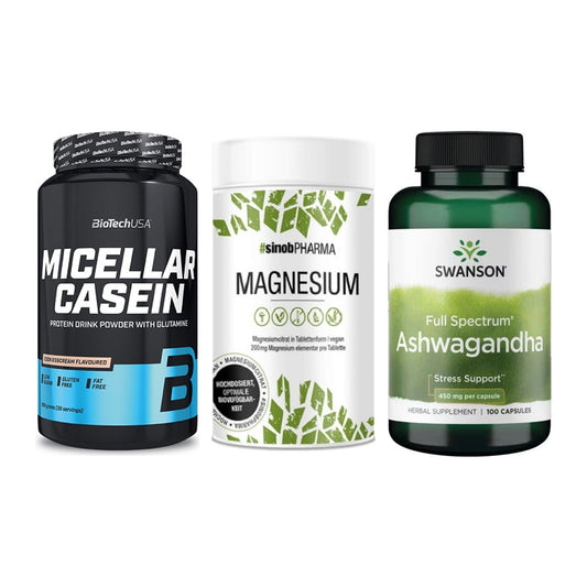 Schlaf & Erholung: BioTech Micella + Sinob Magnesium + Swanson Ashwaga – alle enthaltenen Artikel