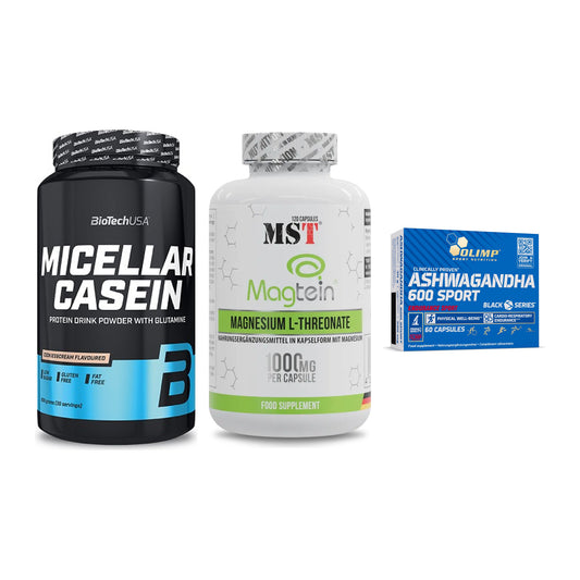 Schlaf & Erholung: BioTech Micella + MST Magnesium + Olimp Ashwagand – alle enthaltenen Artikel