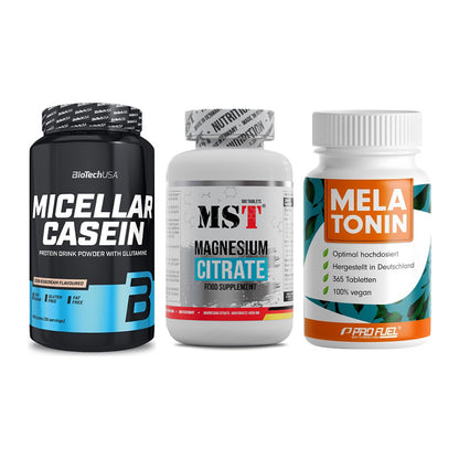 Schlaf & Erholung: BioTech Micella + MST Magnesium + ProFuel Melaton – alle enthaltenen Artikel
