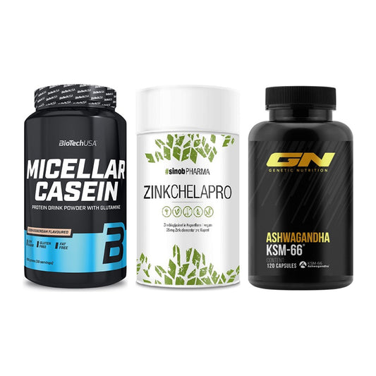 Schlaf & Erholung: BioTech Micella + Sinob Zink + GN Ashwagandha – alle enthaltenen Artikel