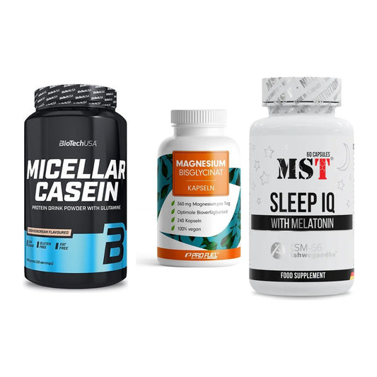 Schlaf & Erholung: BioTech Micella + ProFuel Magnesi + MST Sleep IQ – alle enthaltenen Artikel