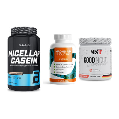 Schlaf & Erholung: BioTech Micella + ProFuel Magnesi + MST Good Night – alle enthaltenen Artikel