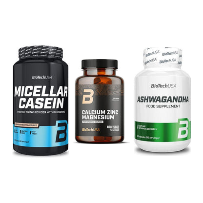 Schlaf & Erholung: BioTech Micella + BioTech Calcium + BioTech Ashwaga – alle enthaltenen Artikel