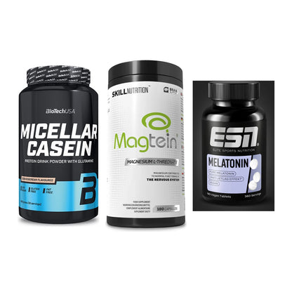 Schlaf & Erholung: BioTech Micella + Skill Nutrition + ESN Melatonin – alle enthaltenen Artikel