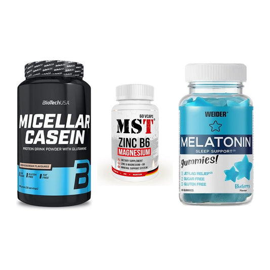 Schlaf & Erholung: BioTech Micella + MST Zinc + Weider Melatoni – alle enthaltenen Artikel