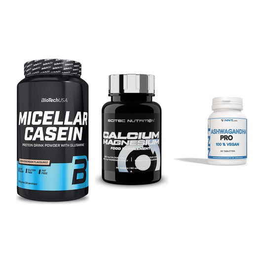 Schlaf & Erholung: BioTech Micella + Scitec Calcium + NNT Ashwagandha – alle enthaltenen Artikel