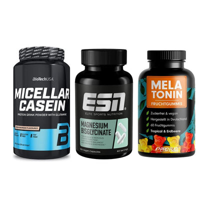 Schlaf & Erholung: BioTech Micella + ESN Magnesium + ProFuel Melaton – alle enthaltenen Artikel