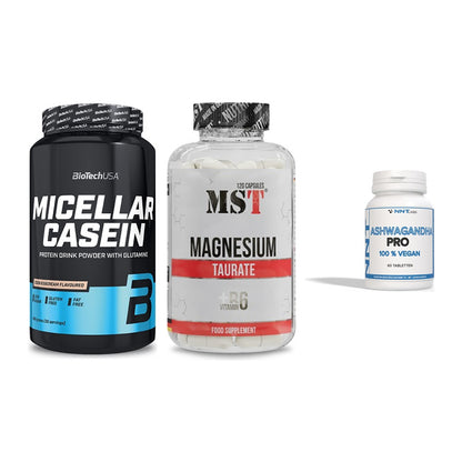 Schlaf & Erholung: BioTech Micella + MST Magnesium + NNT Ashwagandha – alle enthaltenen Artikel