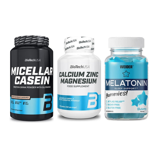 Schlaf & Erholung: BioTech Micella + BioTech Calcium + Weider Melatoni – alle enthaltenen Artikel