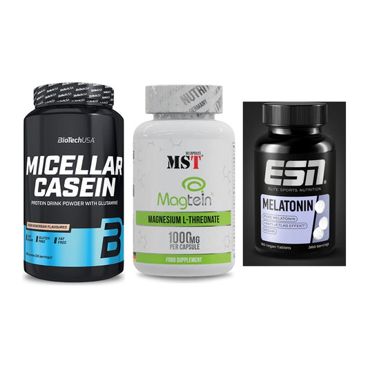 Schlaf & Erholung: BioTech Micella + MST Magnesium + ESN Melatonin – alle enthaltenen Artikel