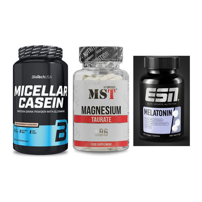 Schlaf & Erholung: BioTech Micella + MST Magnesium + ESN Melatonin – alle enthaltenen Artikel