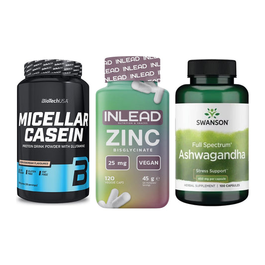 Schlaf & Erholung: BioTech Micella + INLEAD Zink + Swanson Ashwaga – alle enthaltenen Artikel