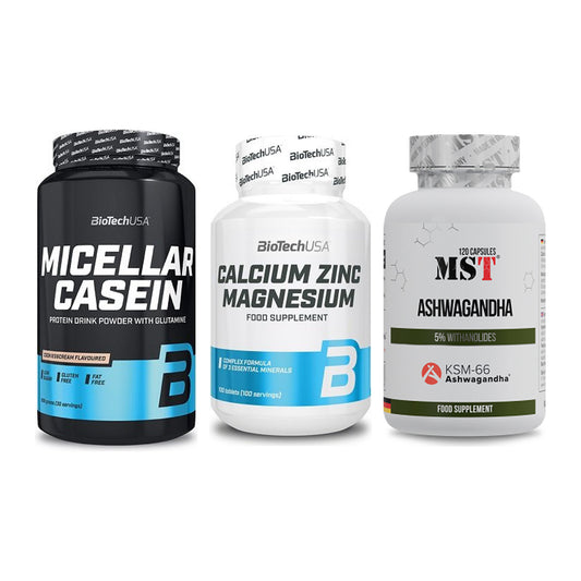 Schlaf & Erholung: BioTech Micella + BioTech Calcium + MST Ashwagandha – alle enthaltenen Artikel