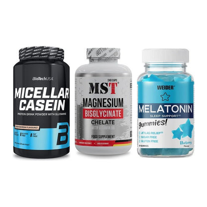Schlaf & Erholung: BioTech Micella + MST Magnesium + Weider Melatoni – alle enthaltenen Artikel