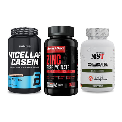 Schlaf & Erholung: BioTech Micella + Body Attack + MST Ashwagandha – alle enthaltenen Artikel