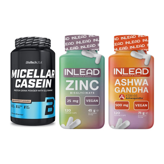 Schlaf & Erholung: BioTech Micella + INLEAD Zink + INLEAD Ashwagan – alle enthaltenen Artikel