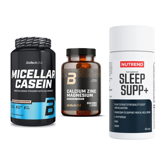 Schlaf & Erholung: BioTech Micella + BioTech Calcium + Nutrend Sleep – alle enthaltenen Artikel