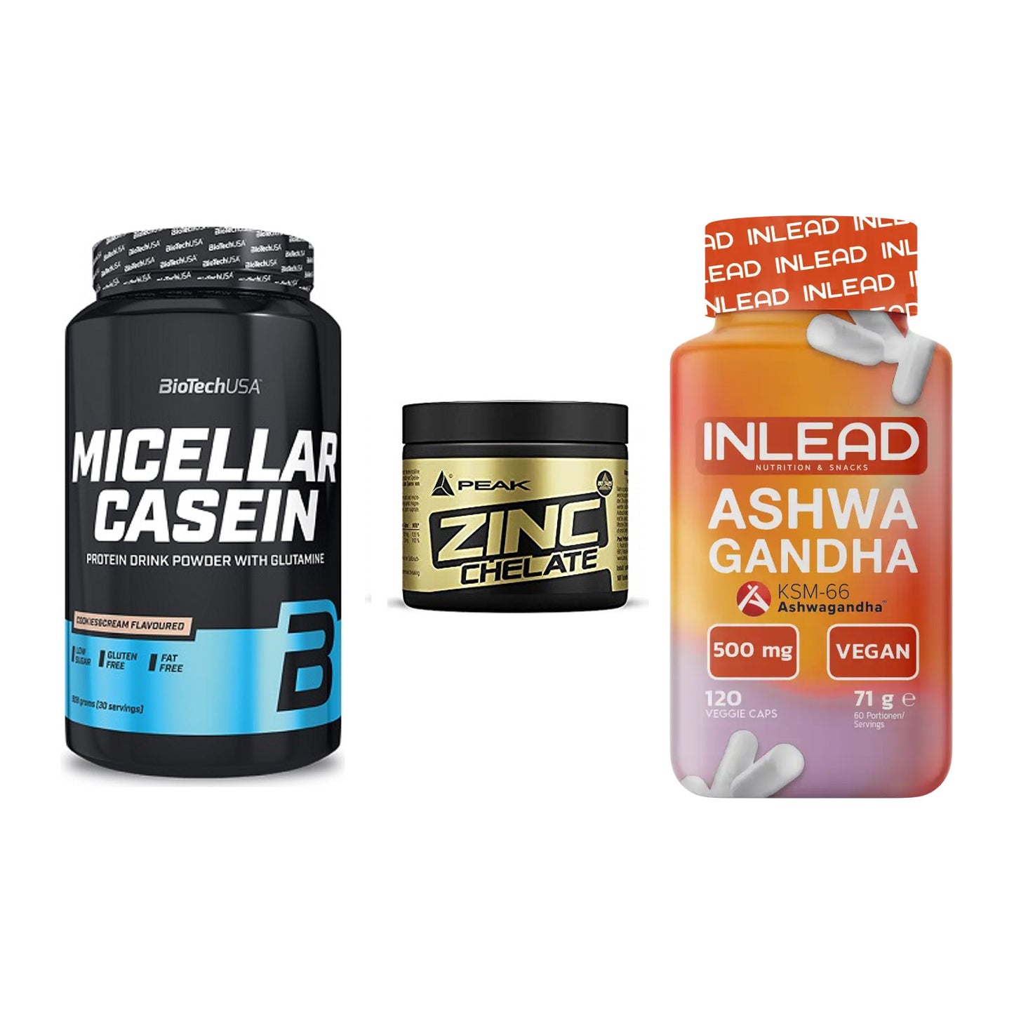 Schlaf & Erholung: BioTech Micella + Peak Zink + INLEAD Ashwagan – alle enthaltenen Artikel