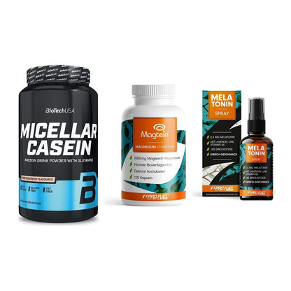 Schlaf & Erholung: BioTech Micella + ProFuel Magnesi + ProFuel Melaton – alle enthaltenen Artikel