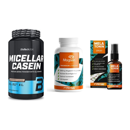 Schlaf & Erholung: BioTech Micella + ProFuel Magnesi + ProFuel Melaton – alle enthaltenen Artikel