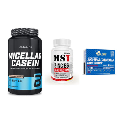 Schlaf & Erholung: BioTech Micella + MST Zinc + Olimp Ashwagand – alle enthaltenen Artikel