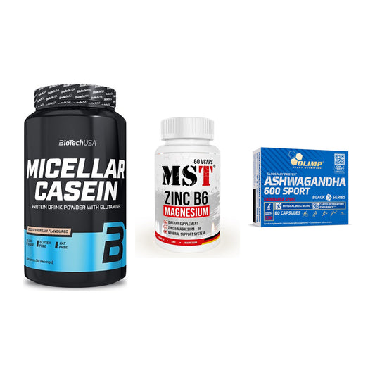 Schlaf & Erholung: BioTech Micella + MST Zinc + Olimp Ashwagand – alle enthaltenen Artikel