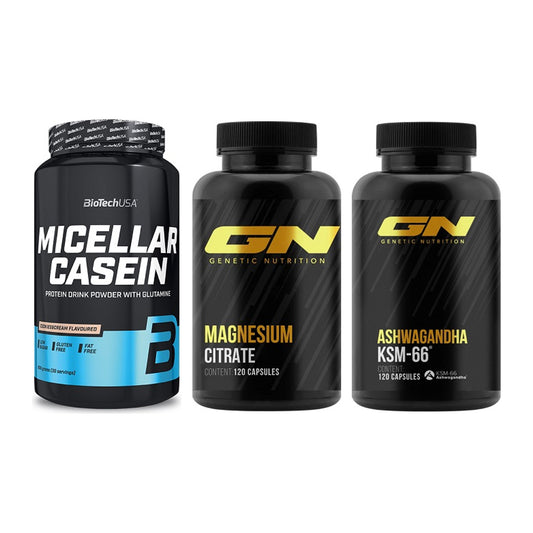 Schlaf & Erholung: BioTech Micella + GN Magnesium + GN Ashwagandha – alle enthaltenen Artikel