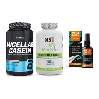 Schlaf & Erholung: BioTech Micella + MST Magnesium + ProFuel Melaton – alle enthaltenen Artikel