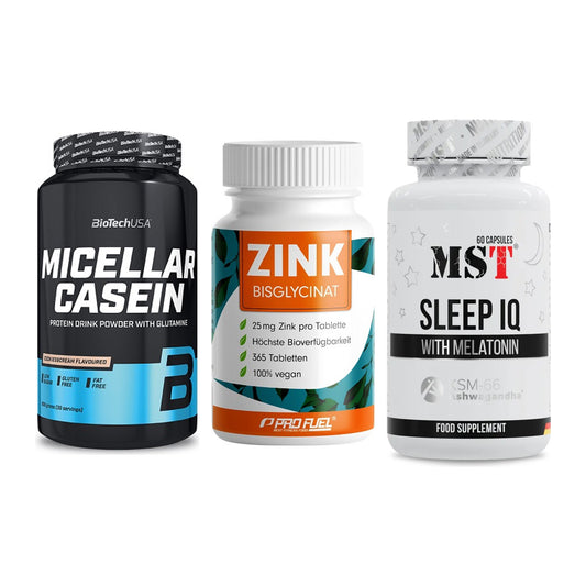 Schlaf & Erholung: BioTech Micella + ProFuel Zink + MST Sleep IQ – alle enthaltenen Artikel