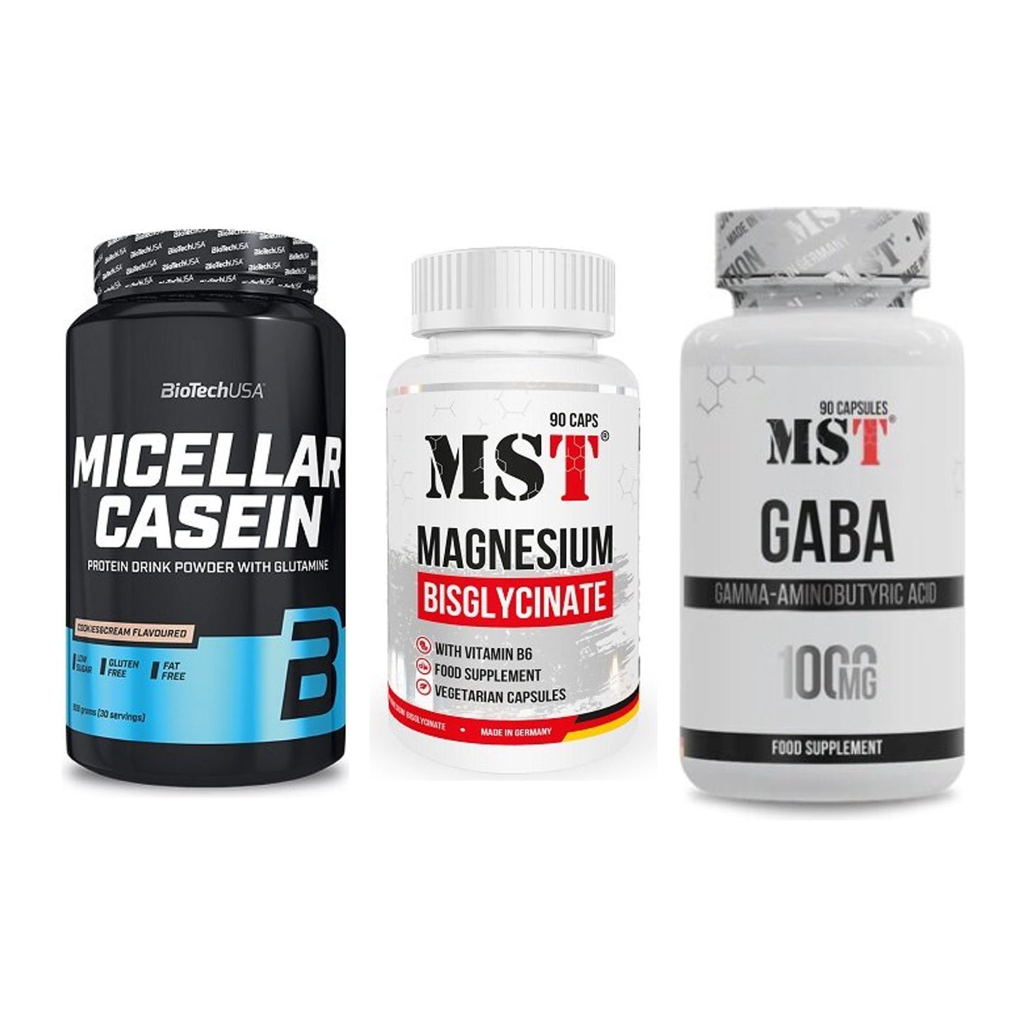 Schlaf & Erholung: BioTech Micella + MST Magnesium + MST GABA 1000mg – alle enthaltenen Artikel