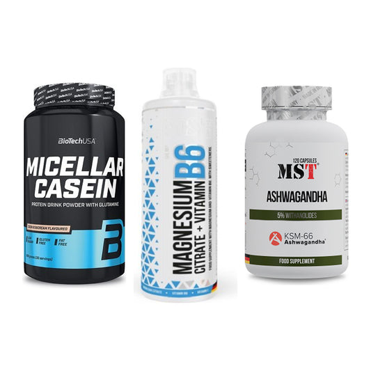 Schlaf & Erholung: BioTech Micella + MST Magnesium + MST Ashwagandha – alle enthaltenen Artikel