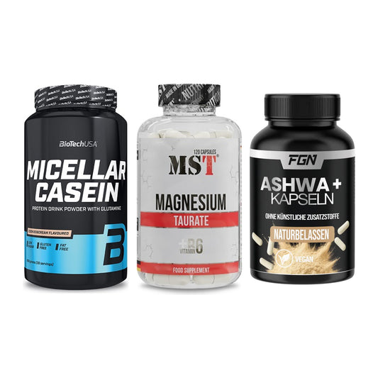Schlaf & Erholung: BioTech Micella + MST Magnesium + FGN Ashwagandha – alle enthaltenen Artikel