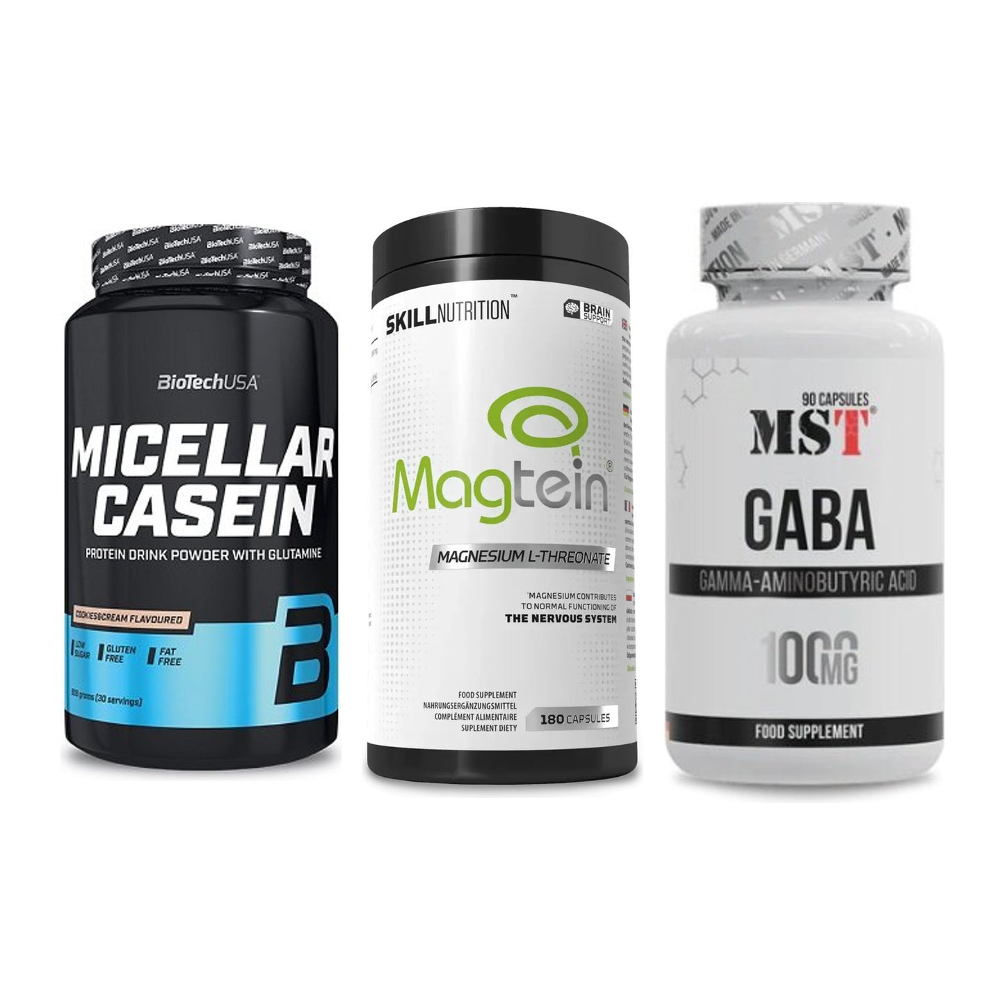 Schlaf & Erholung: BioTech Micella + Skill Nutrition + MST GABA 1000mg – alle enthaltenen Artikel