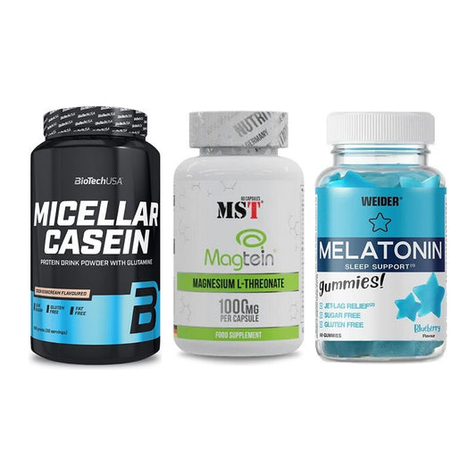 Schlaf & Erholung: BioTech Micella + MST Magnesium + Weider Melatoni – alle enthaltenen Artikel