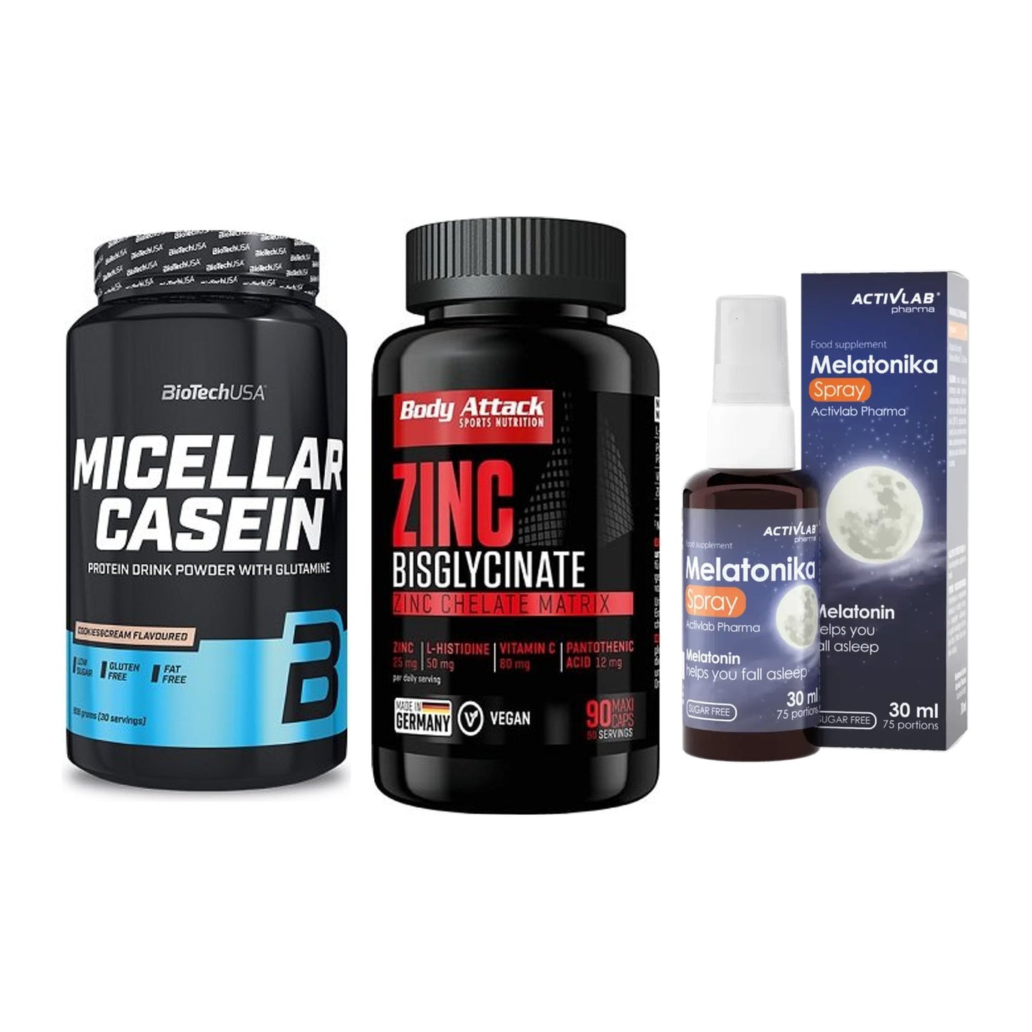 Schlaf & Erholung: BioTech Micella + Body Attack + Activlab – alle enthaltenen Artikel