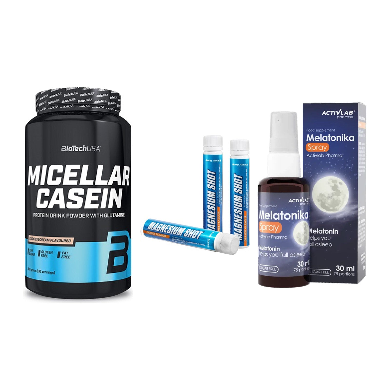 Schlaf & Erholung: BioTech Micella + Body Attack + Activlab – alle enthaltenen Artikel