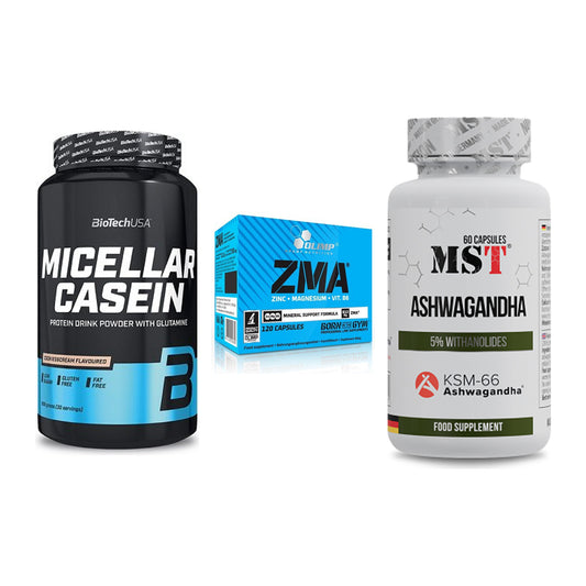 Schlaf & Erholung: BioTech Micella + Olimp ZMA + MST Ashwagandha – alle enthaltenen Artikel