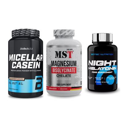Schlaf & Erholung: BioTech Micella + MST Magnesium + Scitec Night – alle enthaltenen Artikel