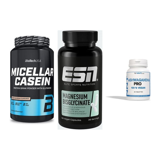 Schlaf & Erholung: BioTech Micella + ESN Magnesium + NNT Ashwagandha – alle enthaltenen Artikel