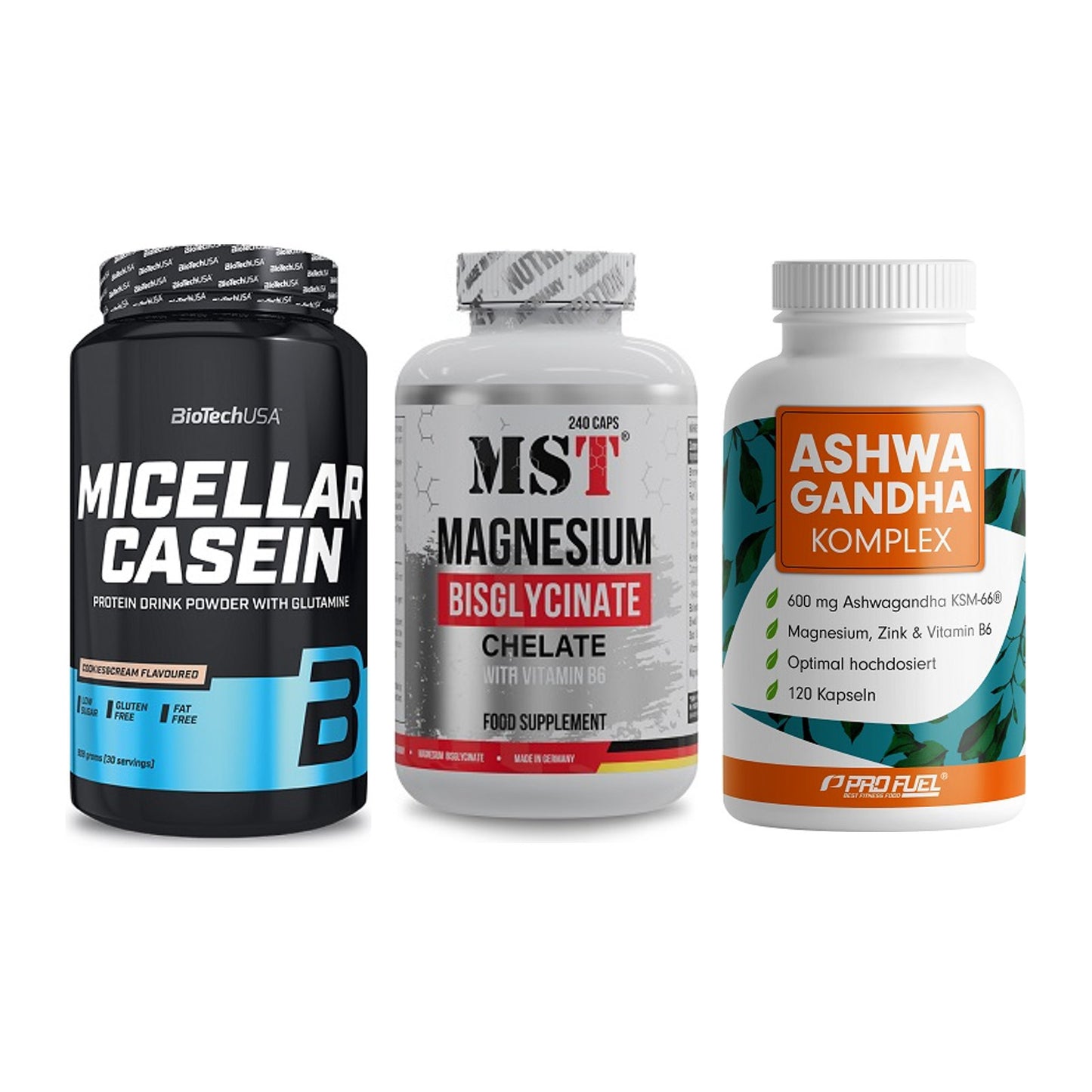 Schlaf & Erholung: BioTech Micella + MST Magnesium + ProFuel Ashwaga – alle enthaltenen Artikel