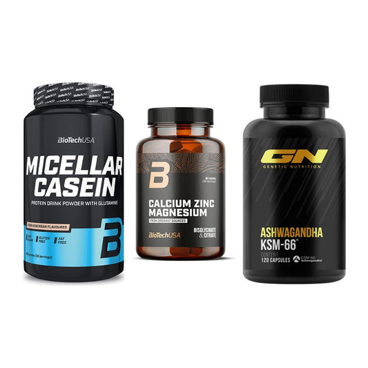 Schlaf & Erholung: BioTech Micella + BioTech Calcium + GN Ashwagandha – alle enthaltenen Artikel