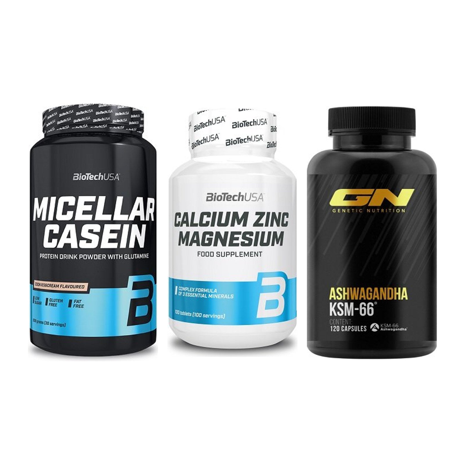 Schlaf & Erholung: BioTech Micella + BioTech Calcium + GN Ashwagandha – alle enthaltenen Artikel