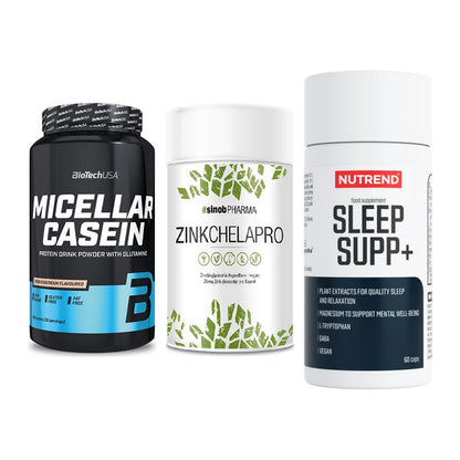 Schlaf & Erholung: BioTech Micella + Sinob Zink + Nutrend Sleep – alle enthaltenen Artikel