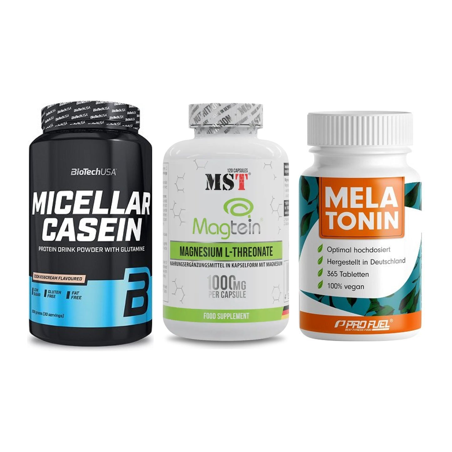 Schlaf & Erholung: BioTech Micella + MST Magnesium + ProFuel Melaton – alle enthaltenen Artikel